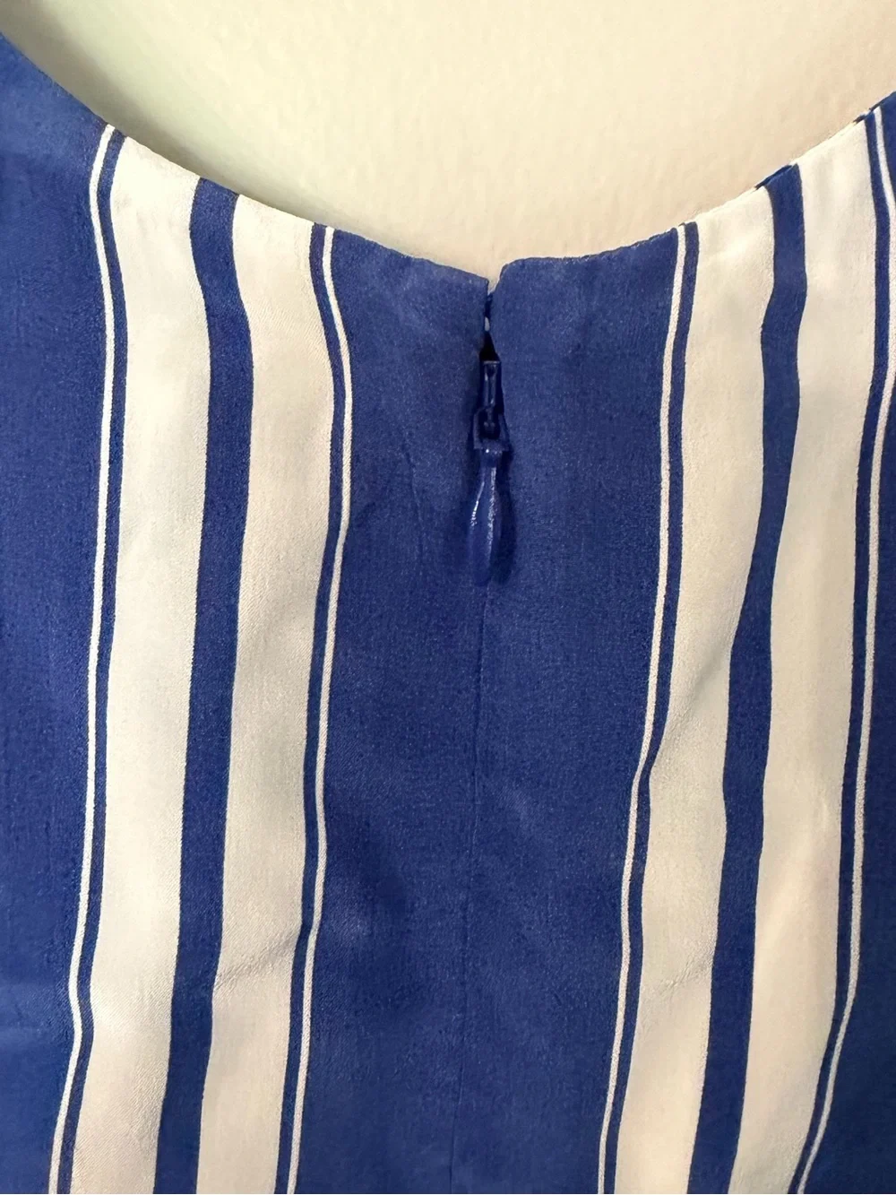 J. Crew Women’s Blue and White Striped Tie-Front Sleeveless Top Sz 14 NWT